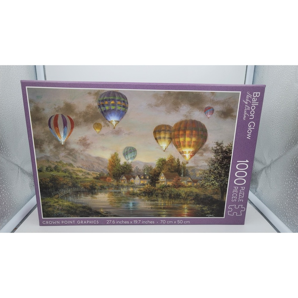 Jigsaw Puzzle-Balloon‎ Glow w/Poster (1000 Piece Soft Touch)